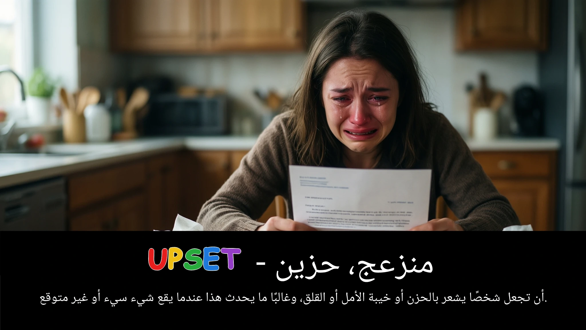 Arabic Illustration for upset